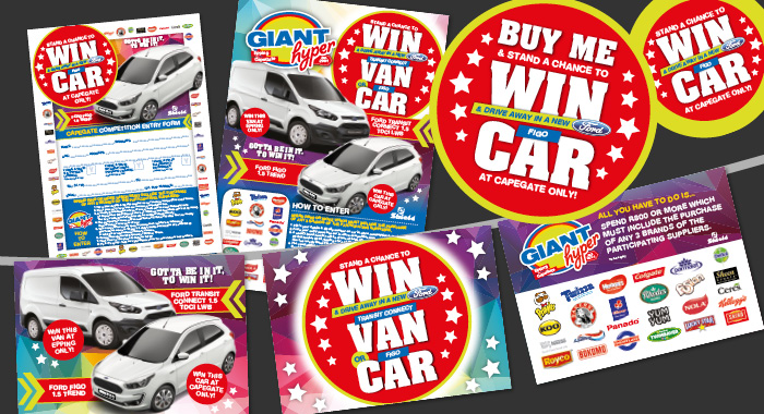 Giant Win a Car Entry Form Bunting