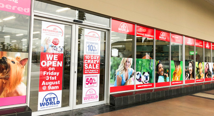 Petworld Opening Exterior Doors